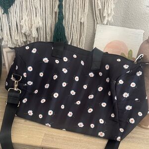 Black Floral Women's Bag